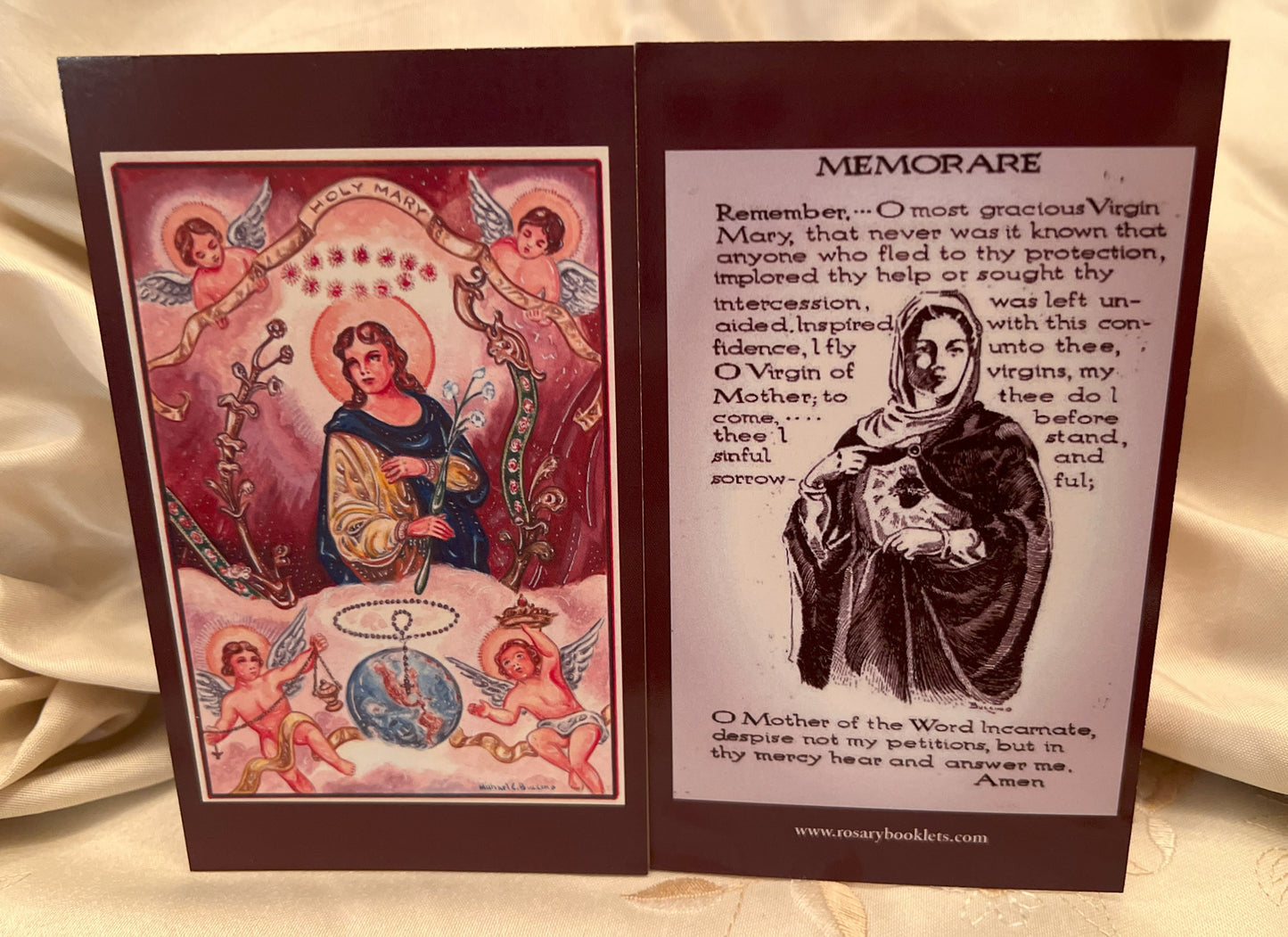 The Memorare Prayer Card