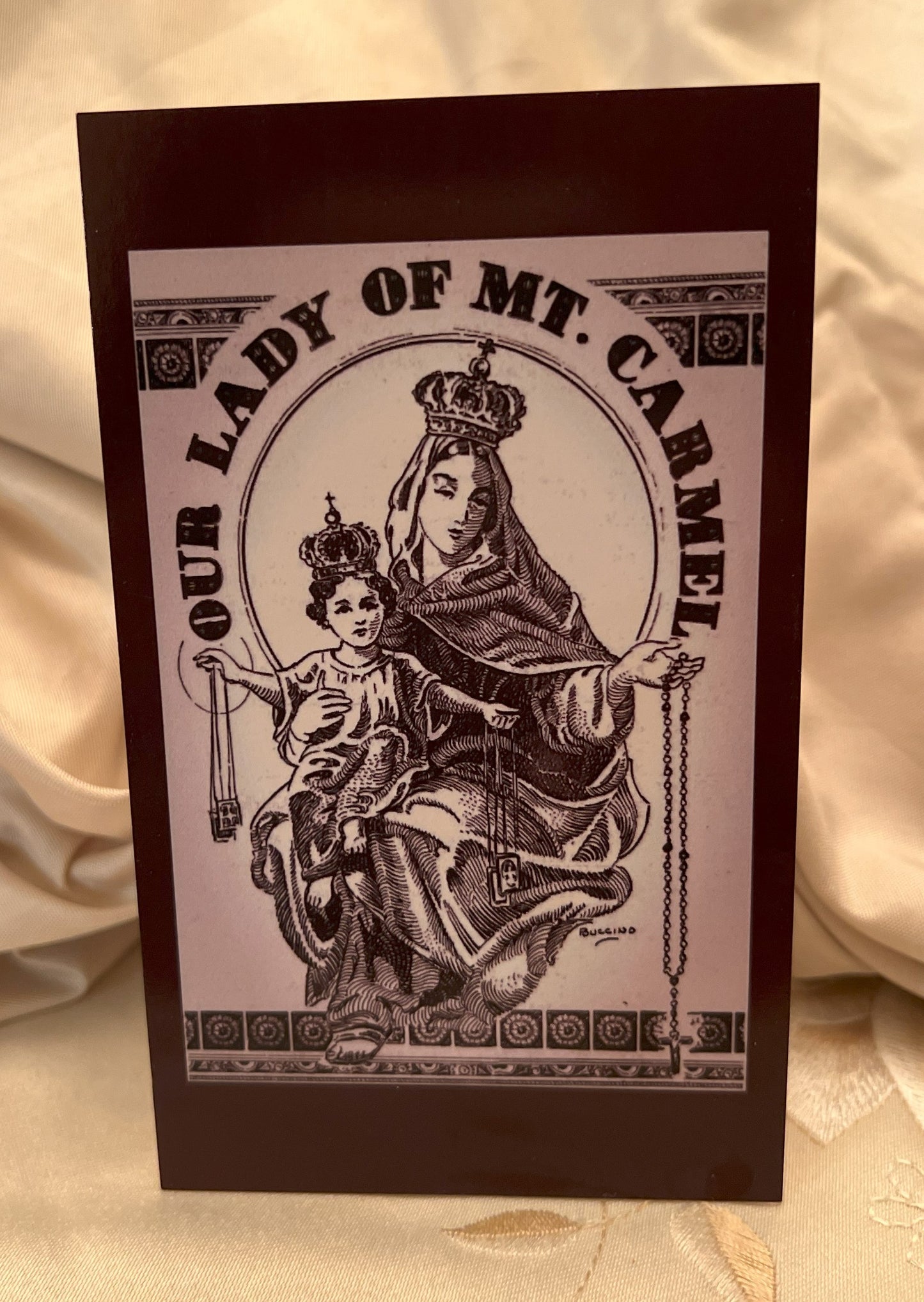 Our Lady of Mount Carmel Prayer Card
