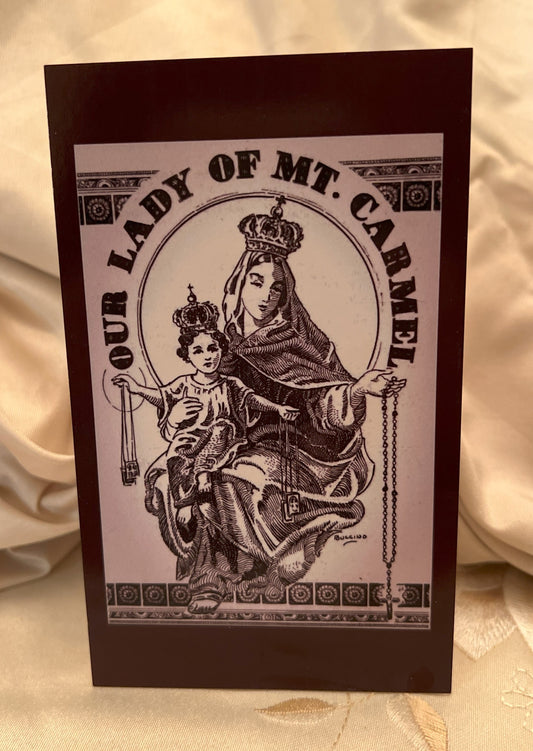 Our Lady of Mount Carmel Prayer Card