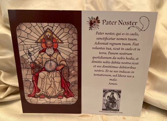 Pater Noster Prayer Card