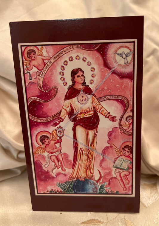 St. Michael the Archangel Prayer Card (in Latin)