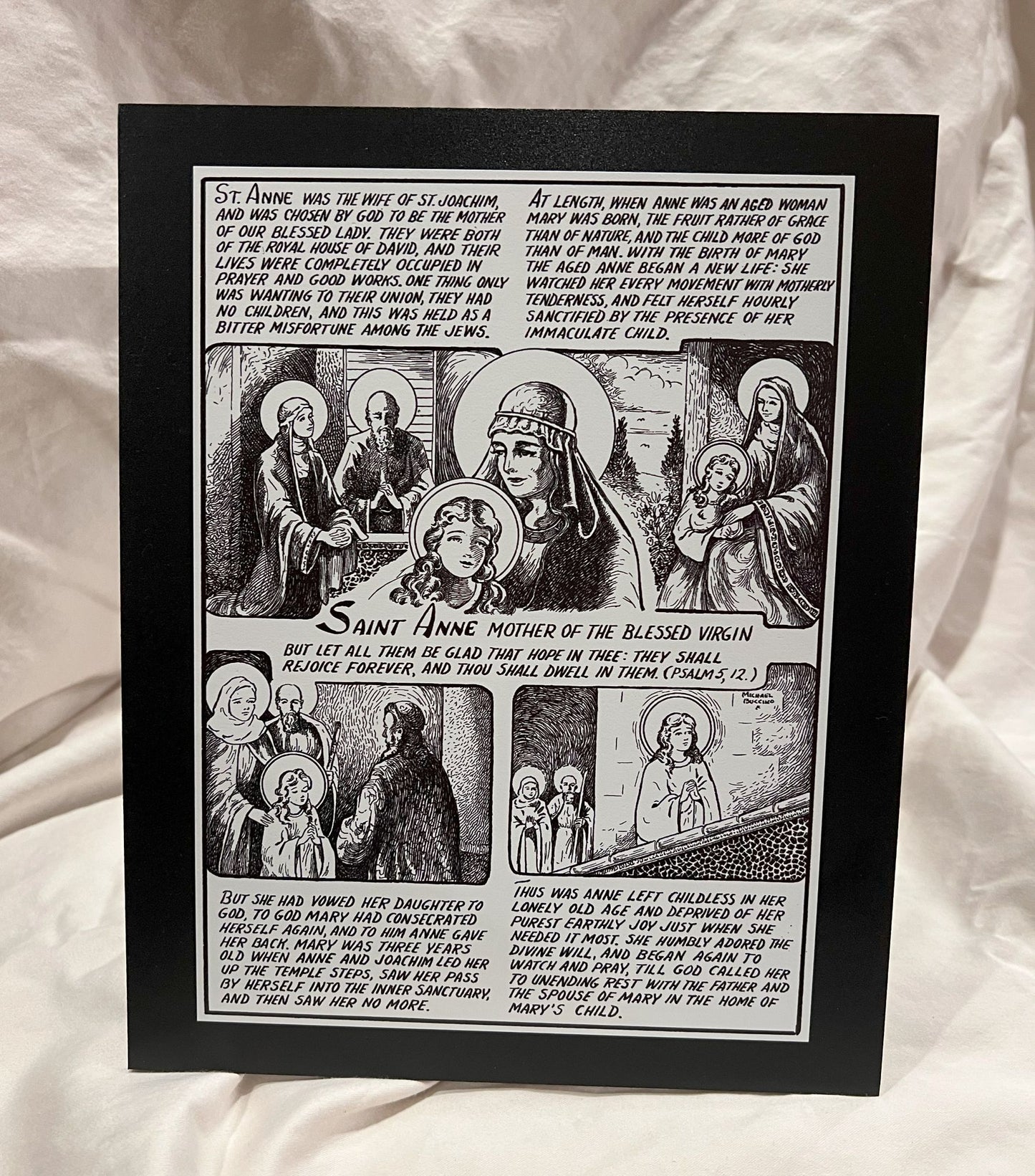 Saint Anne Desktop Plaque (8"X10"X1/8")
