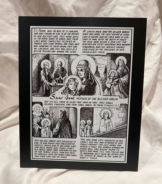 Saint Anne Desktop Plaque (8"X10"X1/8")