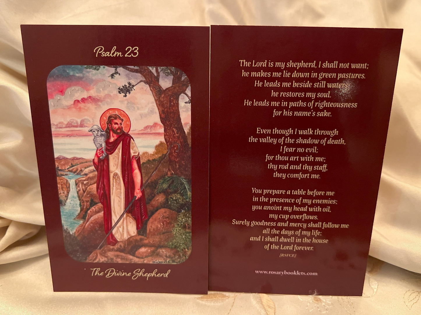 The Divine Shepherd (Psalm 23) Prayer Card