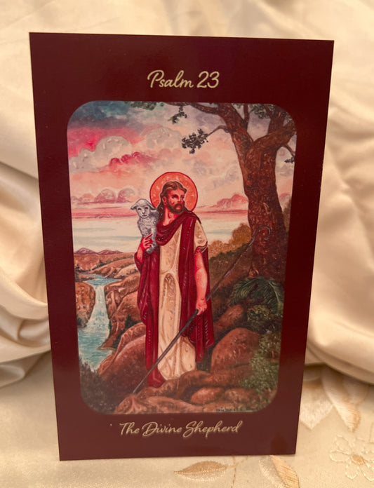 The Divine Shepherd (Psalm 23) Prayer Card