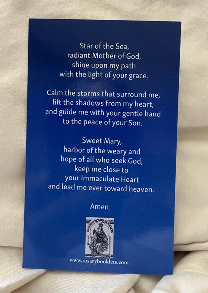 Ave Maris Stella Prayer Card