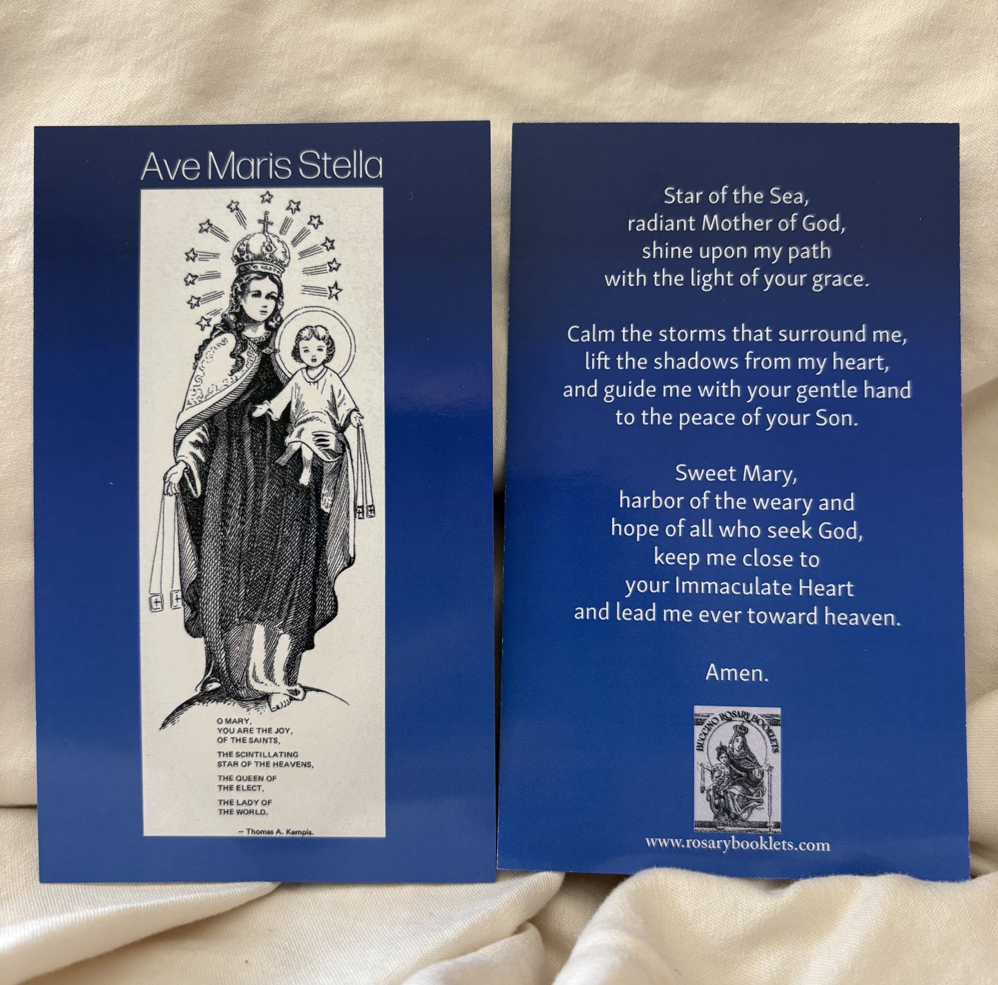 Ave Maris Stella Prayer Card