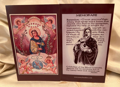The Memorare Prayer Card
