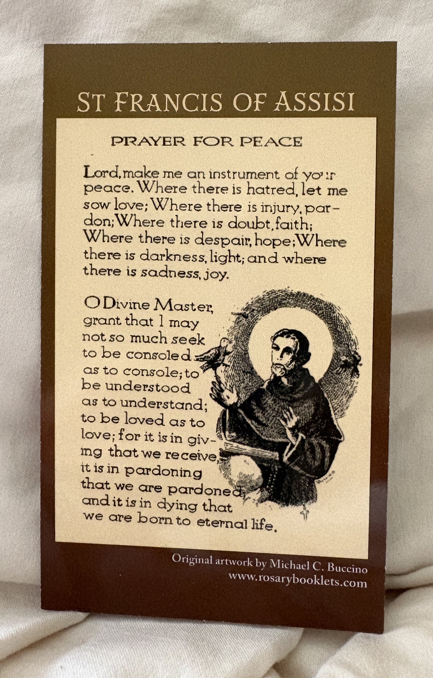 St. Francis of Assisi (Prayer for Peace)
