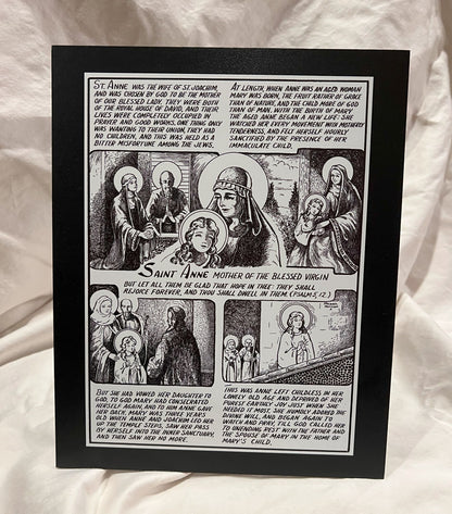 Saint Anne Desktop Plaque (8"X10"X1/8")