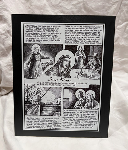 Saint Monica Desktop Plaque (8"X10"X1/8")
