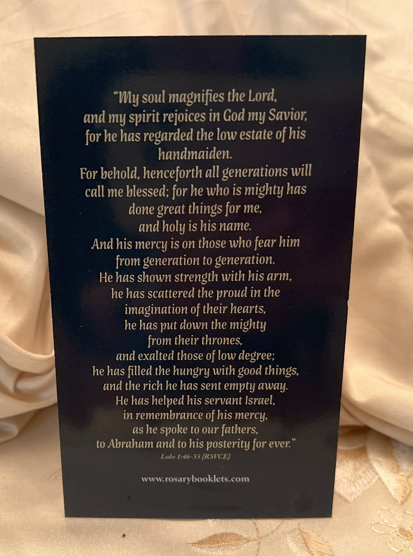 The Magnificat Prayer Card